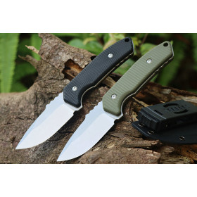 BK007 Sharp 14C28N steel Hunting Fixed Straight Blade Sharp Blade Full Tang Outdoor Knife With G10 Handle UD407759